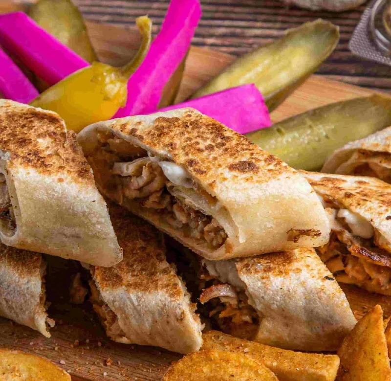 Chicken shawarma wrap at Mashawi Market & Grill on Memorial Drive SE, Calgary